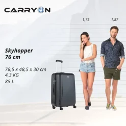 CarryOn Skyhopper 78 Set van 2 black
