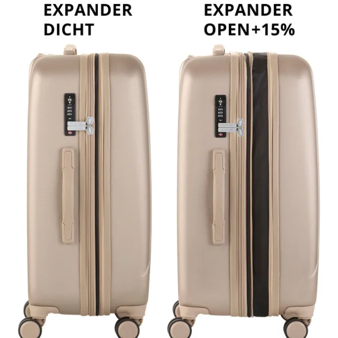CarryOn Skyhopper 4 Wiel Trolley 68 Expandable champagne