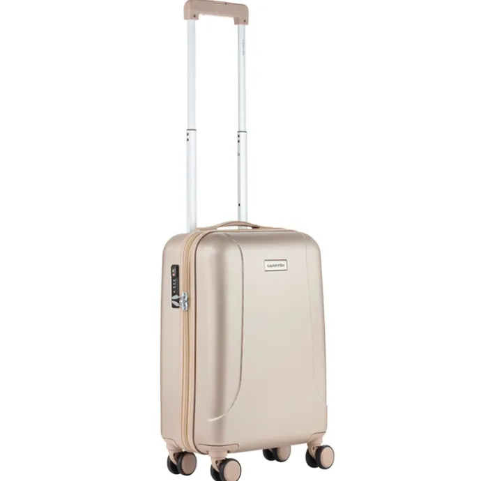 CarryOn Skyhopper 4 Wiel Trolley 55 + Beautycase Set champagne