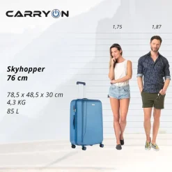 CarryOn Skyhopper 4 Wiel Trolley 78 cool blue