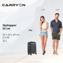 CarryOn Skyhopper 4-Delige Kofferset Beautycase/S/M/L black