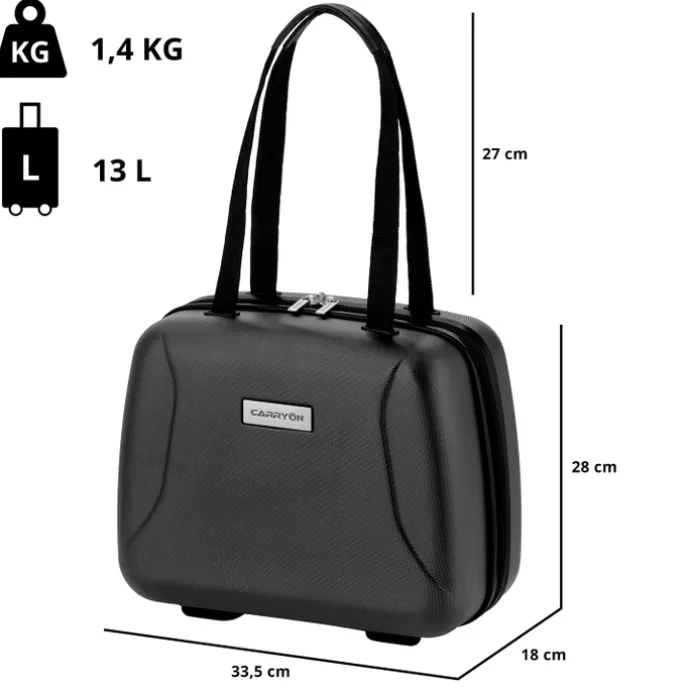 CarryOn Skyhopper 4-Delige Kofferset Beautycase/S/M/L black