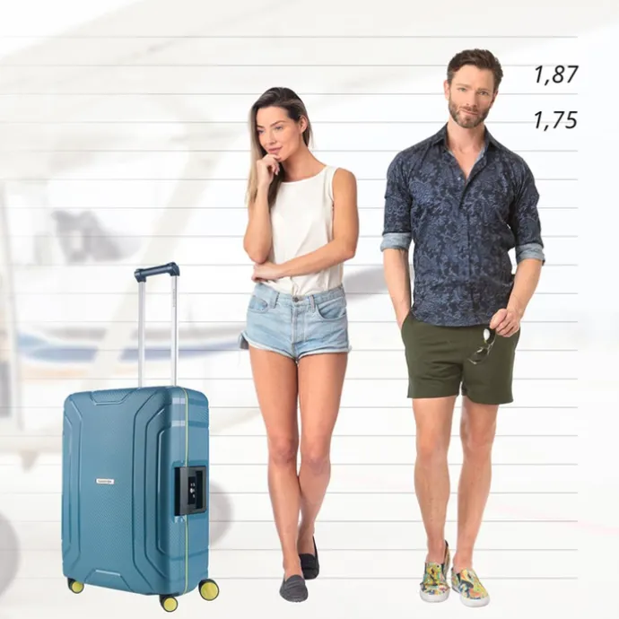 CarryOn Steward Trolley 65 ice blue