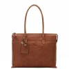 Castelijn & Beerens Carisma Laptop Schoudertas 15.6" + tablet cognac