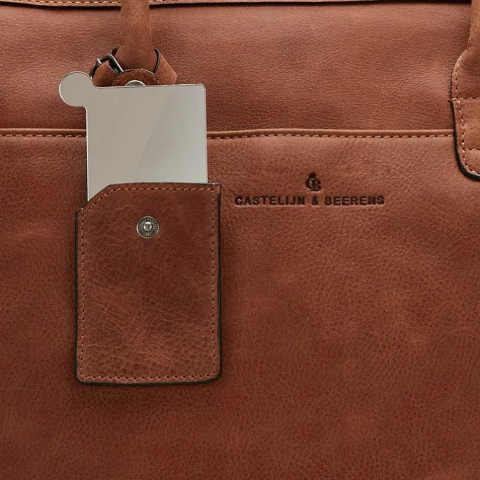 Castelijn & Beerens Carisma Laptop Schoudertas 15.6" + tablet cognac
