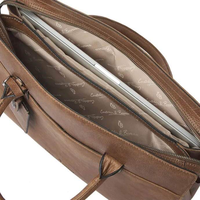 Castelijn & Beerens Carisma Laptopbag 15.6" cognac