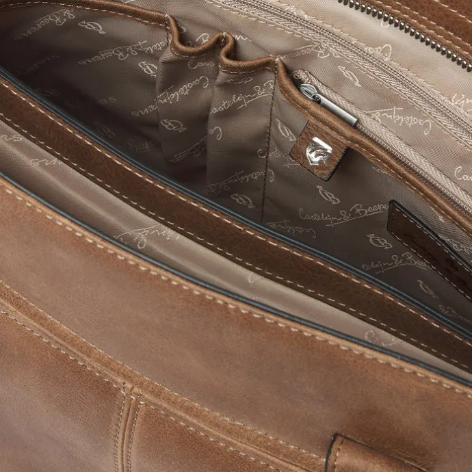 Castelijn & Beerens Carisma Laptopbag 15.6" cognac