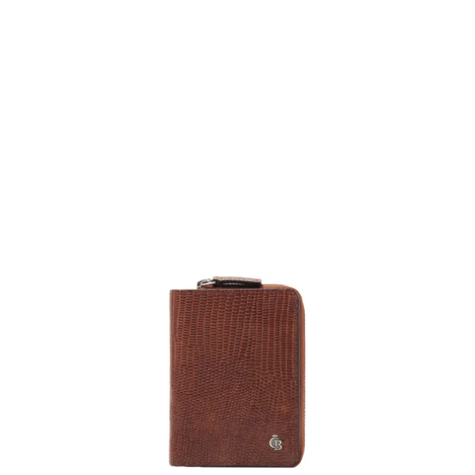 Castelijn & Beerens Donna Damesportemonnee Ritsvak 4 Pasjes RFID cognac