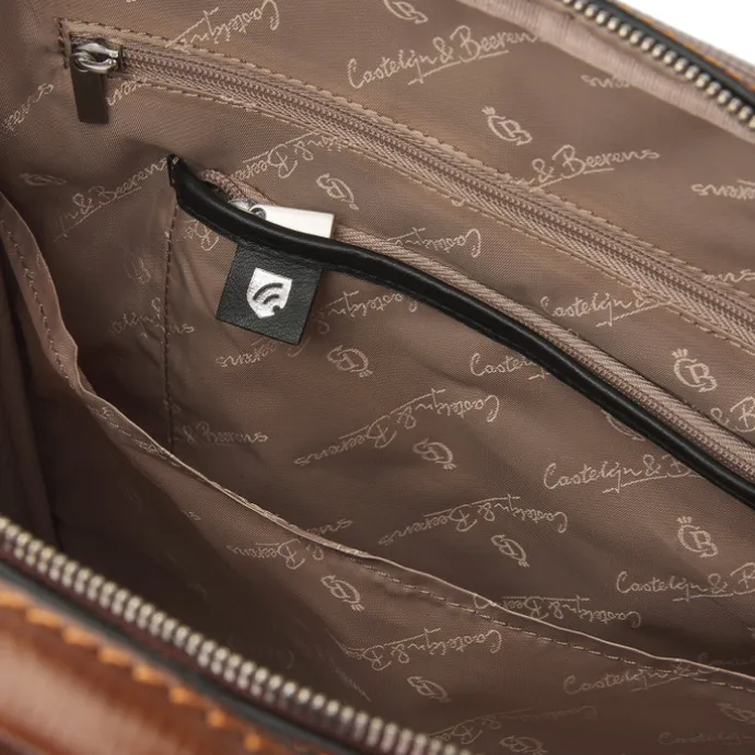 Castelijn & Beerens Donna Hanne Backpack 15.6" RFID cognac