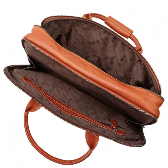 Castelijn & Beerens Firenze Business Laptoptas 17" licht bruin