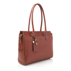 Castelijn & Beerens Gaucho Ellen Laptop Shoulderbag 15.6'' cognac