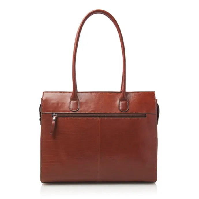 Castelijn & Beerens Gaucho Ellen Laptop Shoulderbag 15.6'' cognac