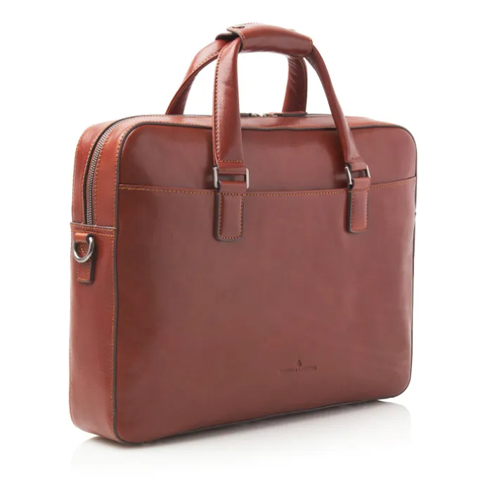 Castelijn & Beerens Gaucho Ted Laptop Bag 15.6'' cognac