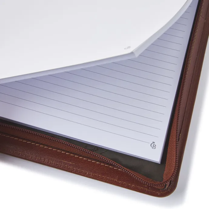 Castelijn & Beerens Gaucho A4 Conference Folder Zip-Around cognac