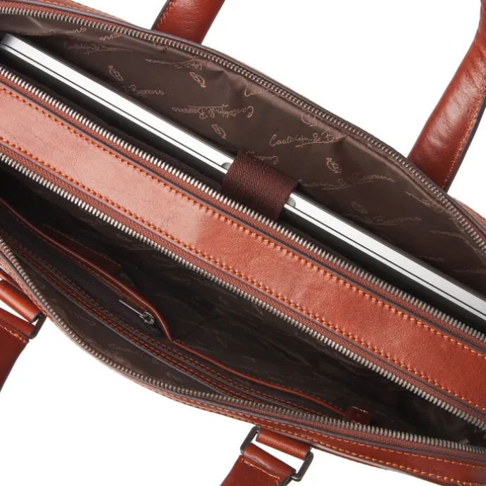 Castelijn & Beerens Gaucho Paul Laptop Bag 15.6'' cognac