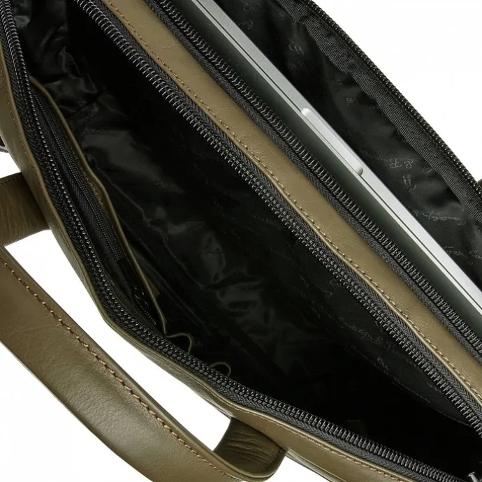 Castelijn & Beerens Nappa X Charlie Laptop / Tablet Tas 15.6'' dark millitary