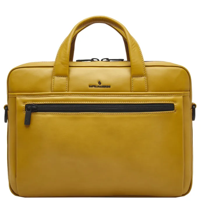 Castelijn & Beerens Nappa X Charlie Laptop / Tablet Tas 15.6'' geel