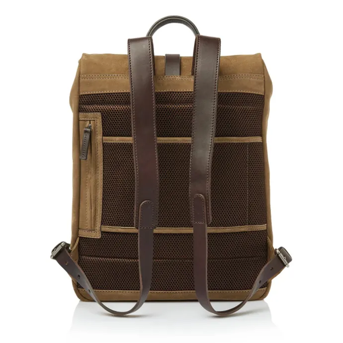 Castelijn & Beerens Veneto Nubuck Laptop Backpack 15.6" taupe