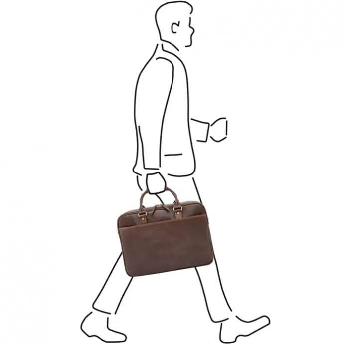 Castelijn & Beerens Verona Business Laptoptas 15.6" mokka