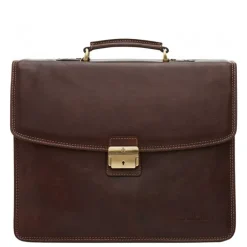 Castelijn & Beerens Verona Laptoptas 15.6'' 3-vaks mocca