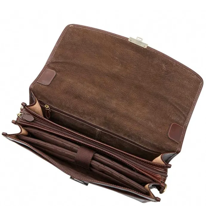 Castelijn & Beerens Verona Laptoptas 15.6'' 3-vaks mocca
