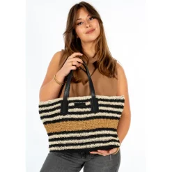 Chabo Raffia Shopper Capri multi
