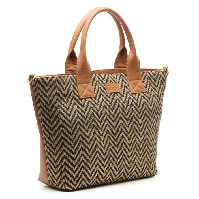 Chabo Romio Jaquard Shopper 14" cognac