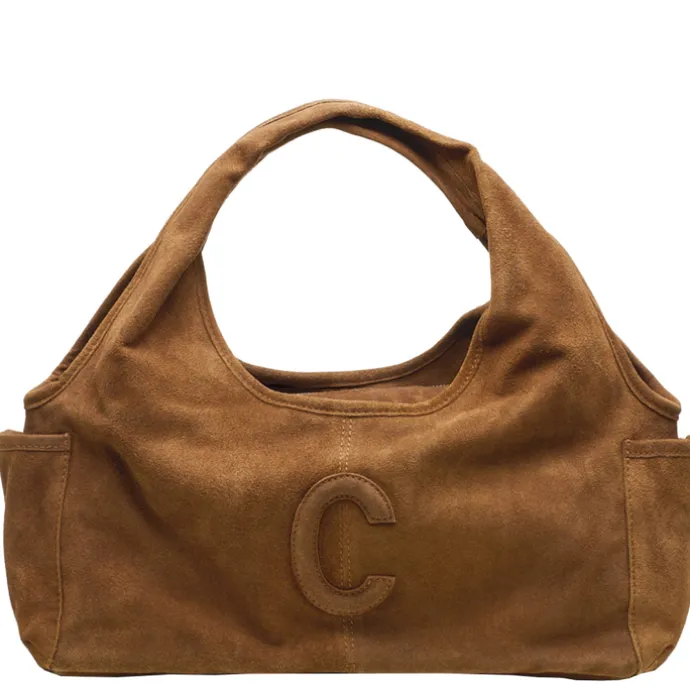 Chabo Suede Sophie Mini Shopper light cognac