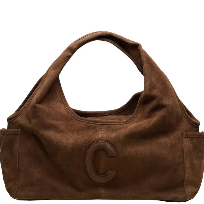 Chabo Suede Sophie Mini Shopper cognac