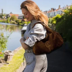 Chabo Suede Sophie Mini Shopper cognac