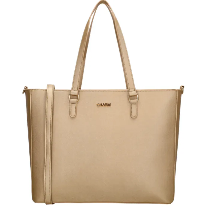 Charm London Birmingham II Shoulderbag 15.6" light gold