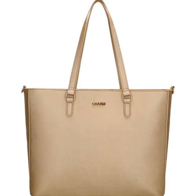 Charm London Birmingham II Shoulderbag 15.6" light gold