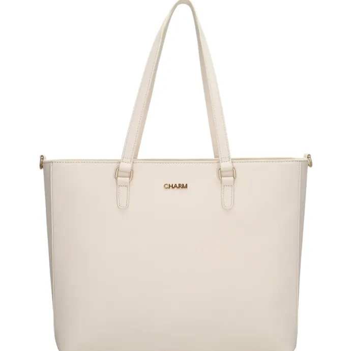 Charm London Birmingham II Shoulderbag 15.6" crème