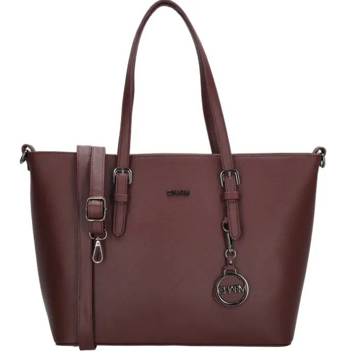 Charm London Birmingham Shopper red