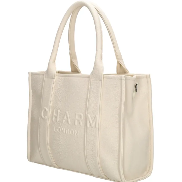 Charm London Bond Shopper broken white