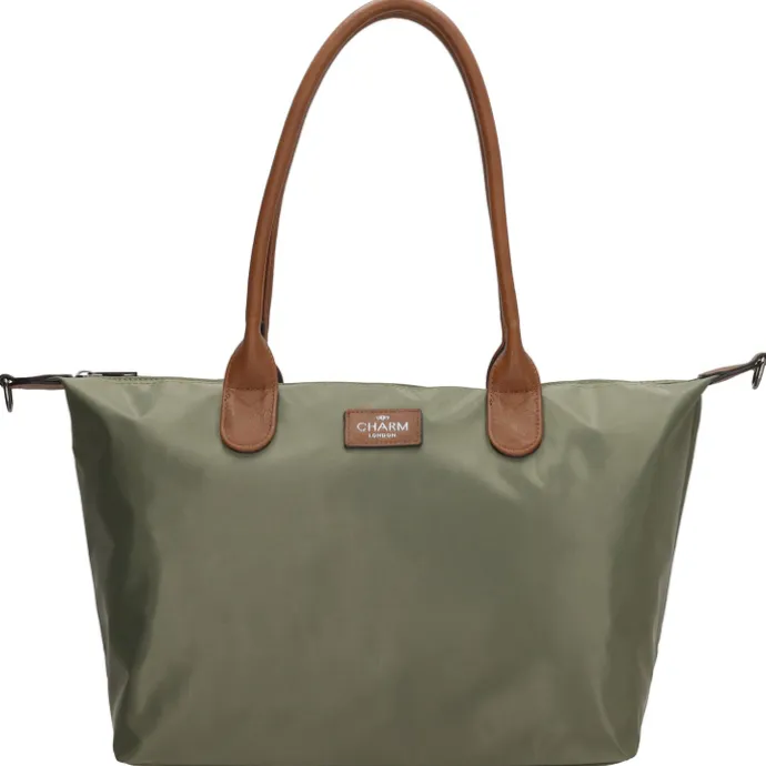 Charm London Buckingham Shopper olijfgroen