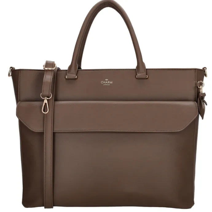 Charm London Cambridge Laptopbag mocha