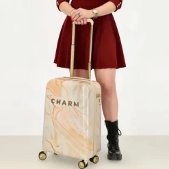 Charm London Marble Trolley Set creme