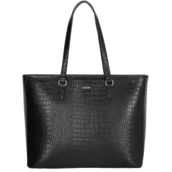 Charm London Midwood Shopper 15.6 inch laptopvak black croco