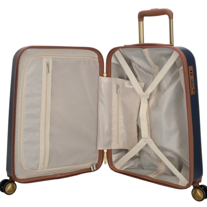 Charm London Travel Trolley Set blauw