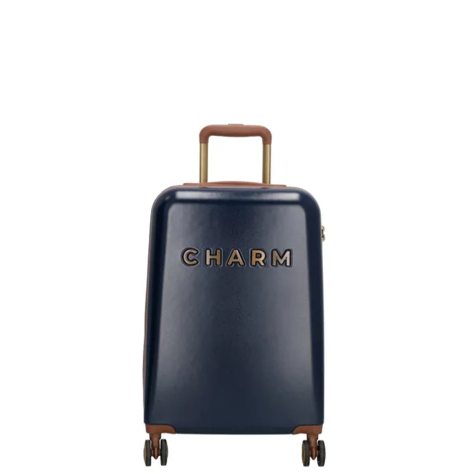 Charm London Travel Trolley Set blauw
