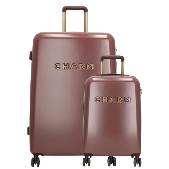Charm London Travel Trolley Set bordeaux