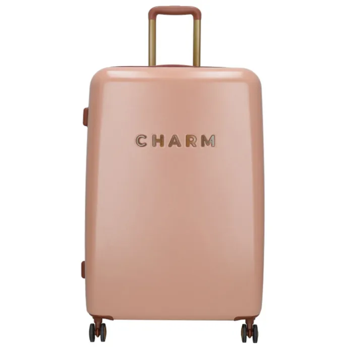 Charm London Travel Trolley Set roze