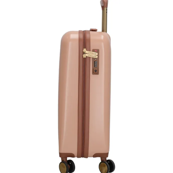 Charm London Travel Trolley Set roze