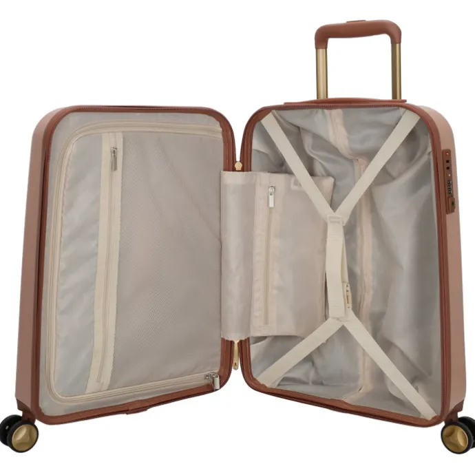 Charm London Travel Trolley Set roze