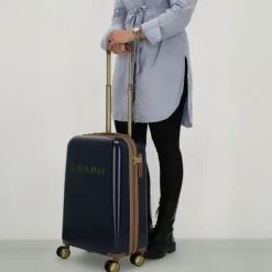Charm London Travel Trolley S blauw
