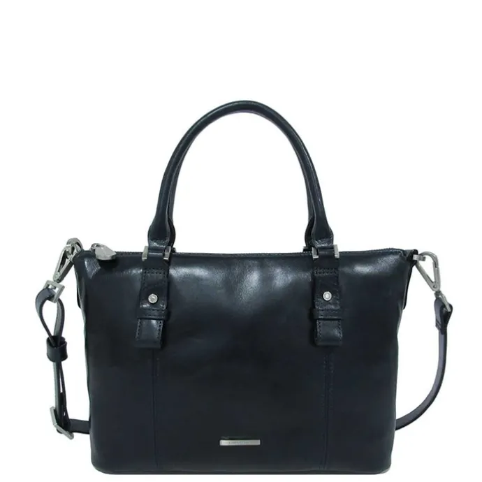 Claudio Ferrici Pelle Vecchia Tote navy