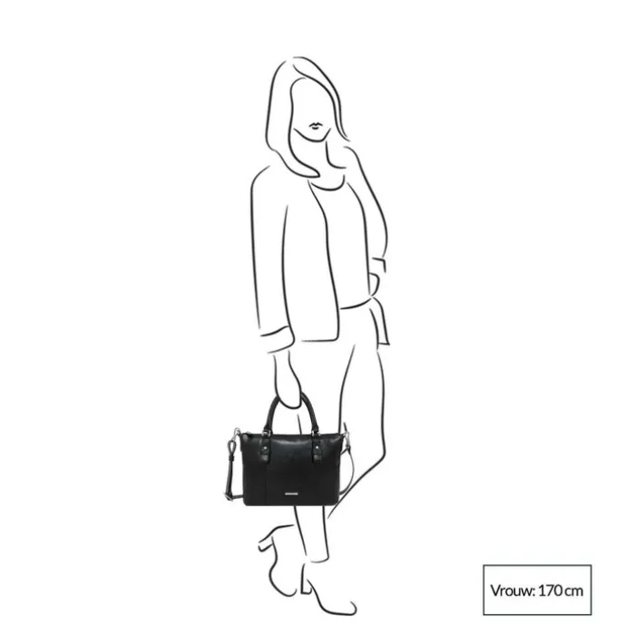 Claudio Ferrici Pelle Vecchia Tote navy
