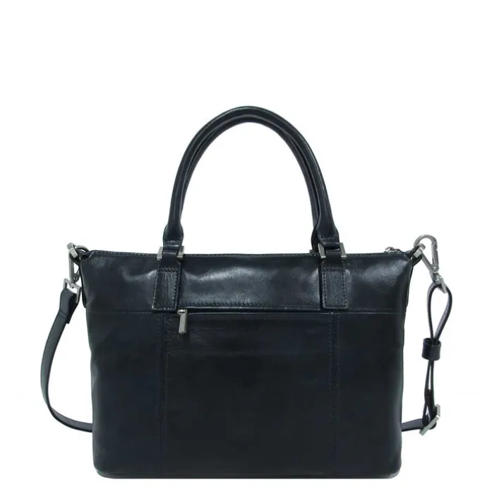 Claudio Ferrici Pelle Vecchia Tote navy