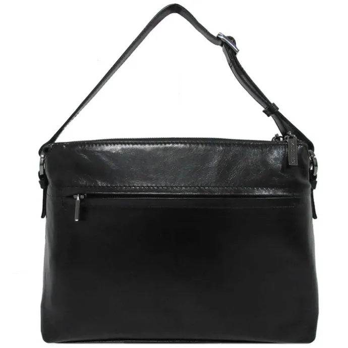 Claudio Ferrici Pelle Vecchia Shoulder Bag black